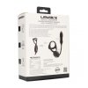 Vibrating and Thrusting Silicone Tri O Cockring with Prostate Stimulator - Black
